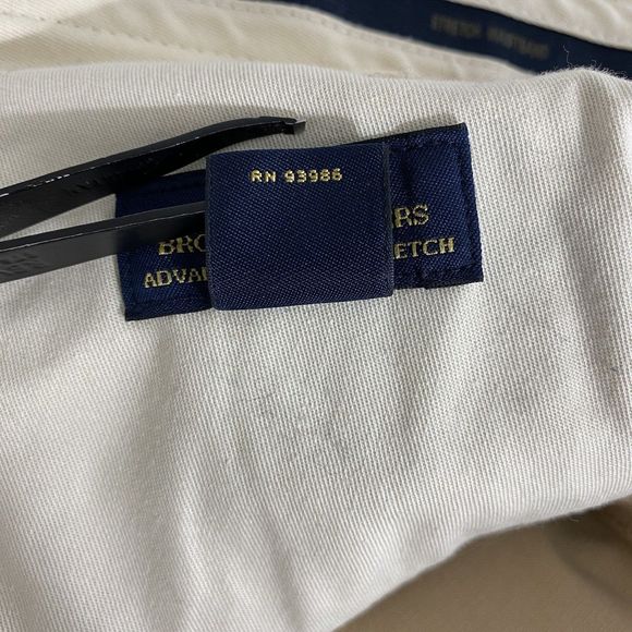 Brooks Brothers Pants Mens 36x32 (36x31) Tan‎ Preppy Chino Khaki Workwear Casual - Picture 9 of 16